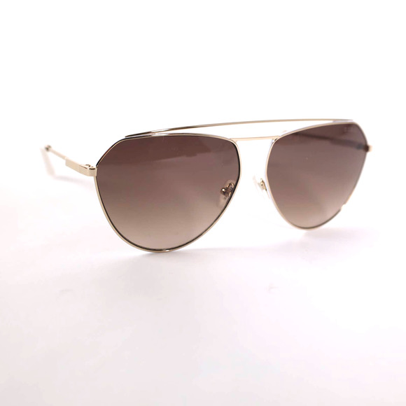Guess Womens Gold Aviator Sunglasses Gold and White / Brown Gradient - NWT - Picture 2 of 14